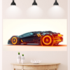 Glowing Sports Car