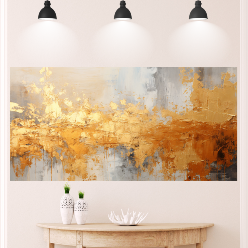 Gold Abstract Painting