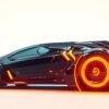 Glowing Sports Car