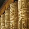Golden Prayer Wheels