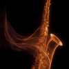 Glowing Saxophone