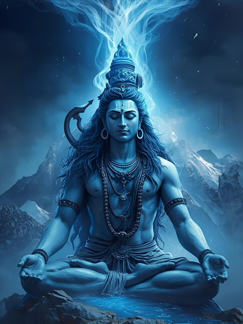 Meditating Shiva