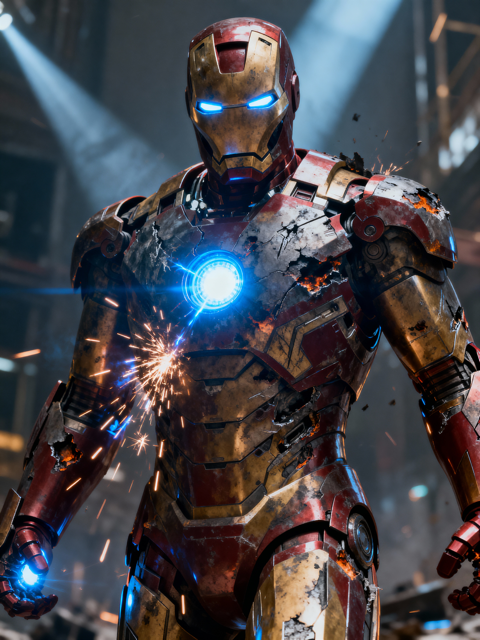 Battle-Damaged Iron Man