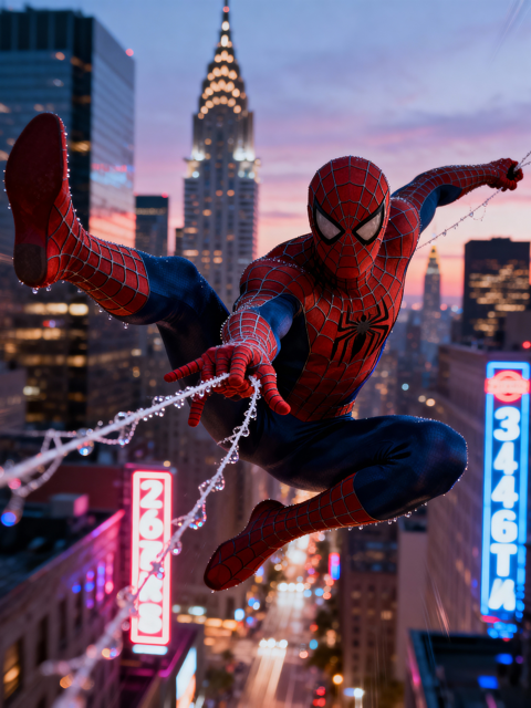 88V Spider-Man Swinging